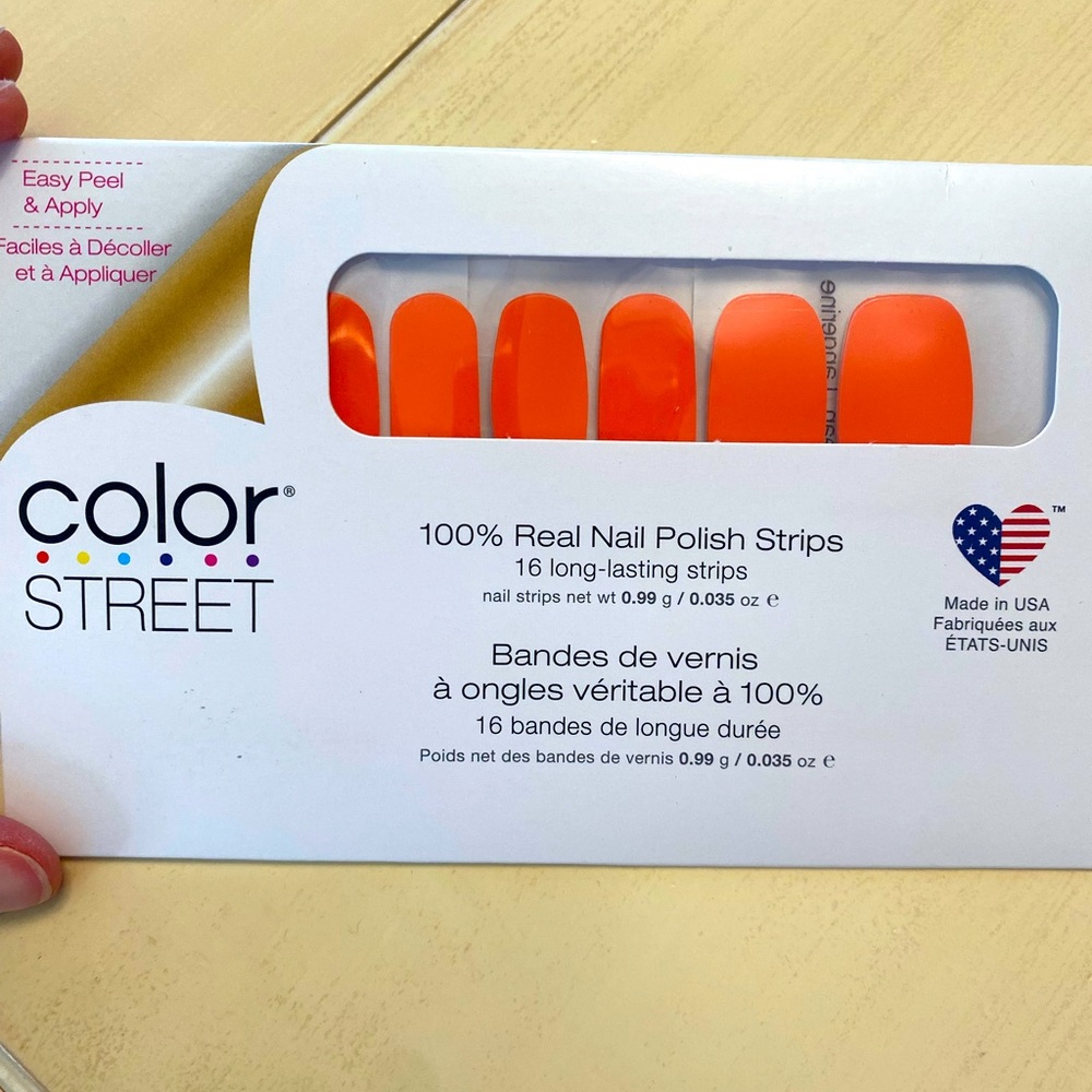 Retired NiB color street Lean Mean Tangerine